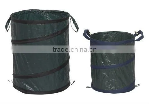 Green Garden Trash Can