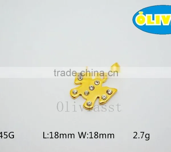 Olivia 2016 New Fashion Modern 304 Stainless Steel Mini Diamond Butterfly Pendant