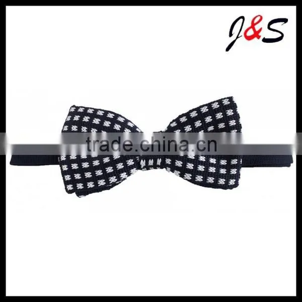 2015 Latest Fashion Green Knit Bow Tie With Wihte DotKB030 photo-4