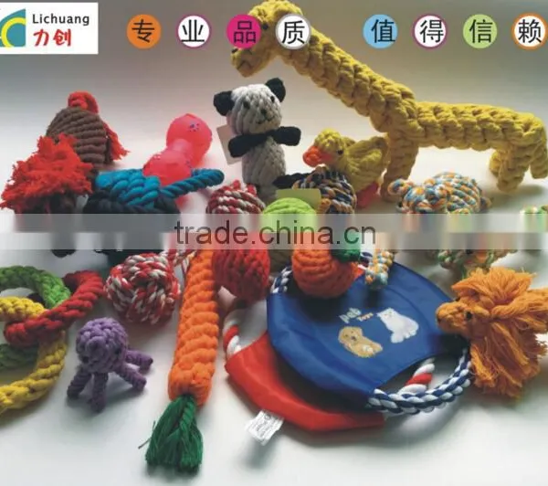 QQPET High Quality Pet Rope Toys Cotton Dog Chew Toys Hot Dog Toys photo-5