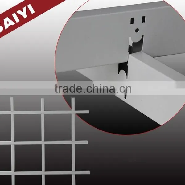Size 85mm*85mm Cell 50mm*50mm Aluminum Suspended Ceiling Grid Components photo-4