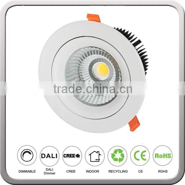 Dimmable LED Cob Downlight 35 Watts With Ra90 Cob Down Lighting for Clothing Shop photo-4