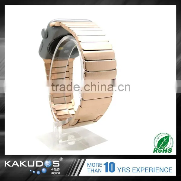 Custom Logo Accepted Wholesale Fashionable Flat Buckle Alloy Watch Belt Band photo-3