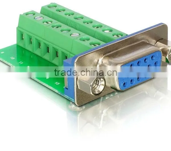 DB15 Male VGA Breakout Break Out Terminal Block Board