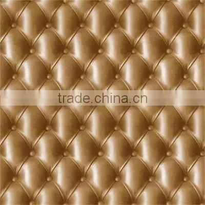 2015 New Design Modern Leather Effect Soft PVC 3D Wallpaper photo-3