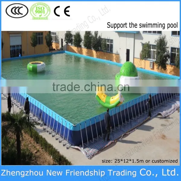 China Pvc Tarps Fabric Support Swimming Pool With High Quality photo-2