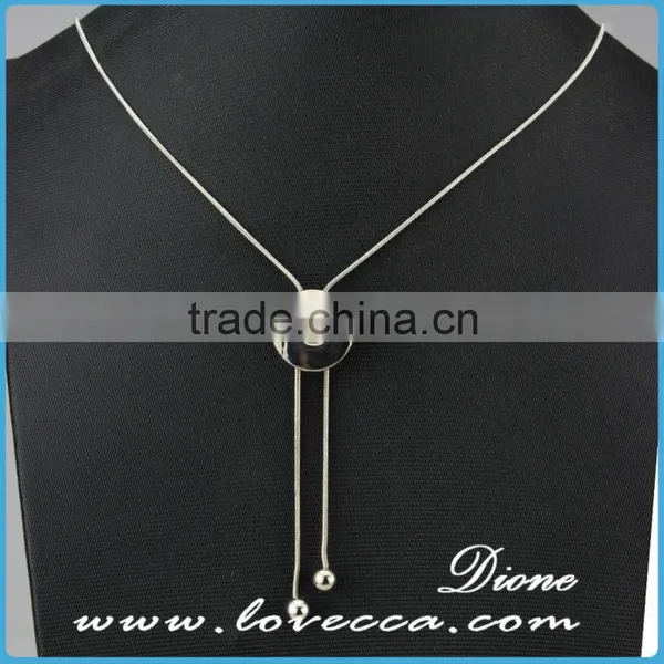 Greece Women Simple Design Wholesale Fashion Jewelry Necklace With Snap Button Pendant photo-3