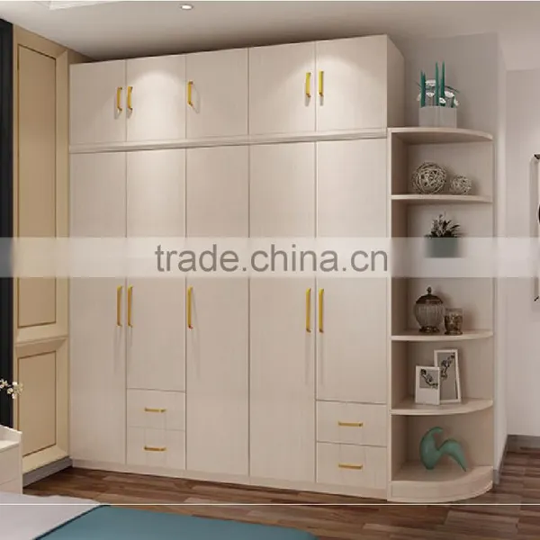 Simple Design Bedroom Furniture Wood Wardrobe photo-4