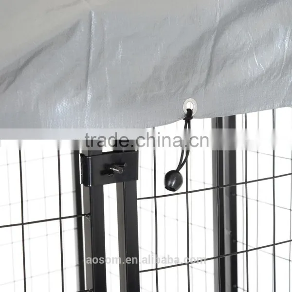 Pawhut 50" x 46" x 58"- 72" Steel Frame Outdoor Covered Dog Box Kennel photo-6