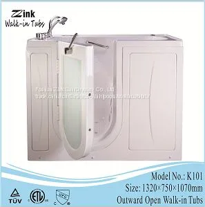 Foshan Zink Portable Bathtub Walk in Tub Shower Combo