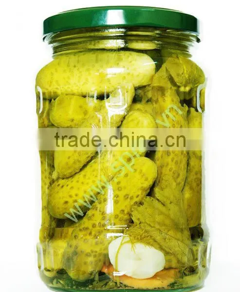 Gherkins, pickled cucumbers in jar from Vietnam - Best selling! www.hagimex.com