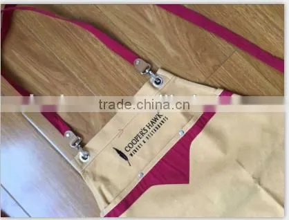 Heavy Duty Waxed Canvas Work Apron With Pockets photo-4