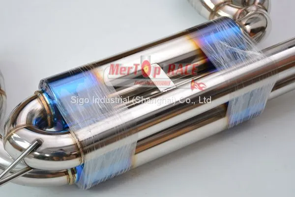 MerTop Race B** 3 SERIES E46 M3 EXHAUST BACK BOX CATBACK (TITANIUM COATED TIPS) photo-2