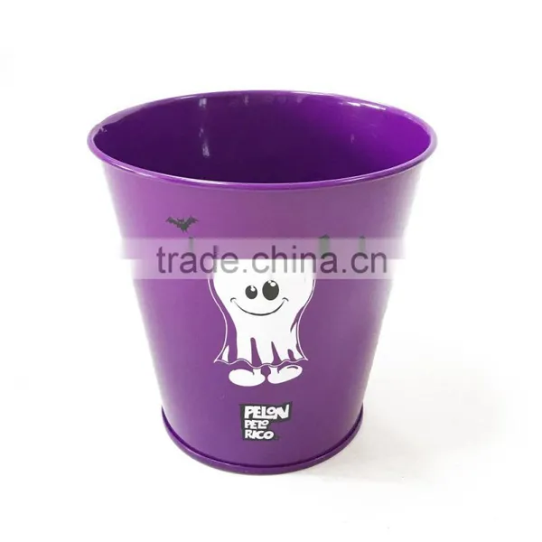 Printed Painting High Quality Metal Tin Pail With Handle photo-4