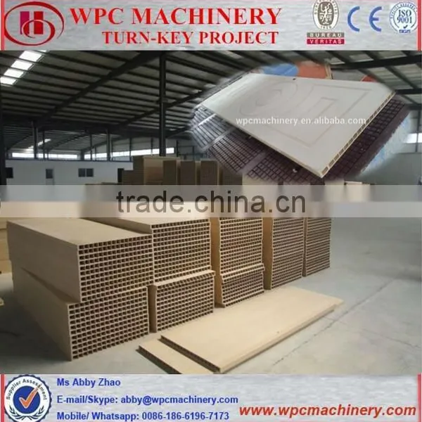 PVC+wood WPC PVC Hollow Door Machine/wpc Door Machine