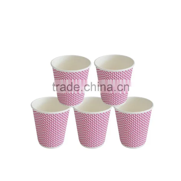 12oz Hot Drinking Ripple Wall Kraft Paper Cups photo-3