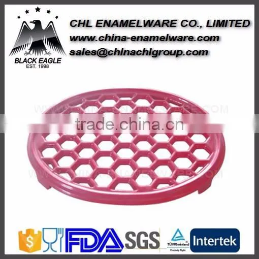 Customized Cast Iron Enameling Trivet With Sunflower photo-3