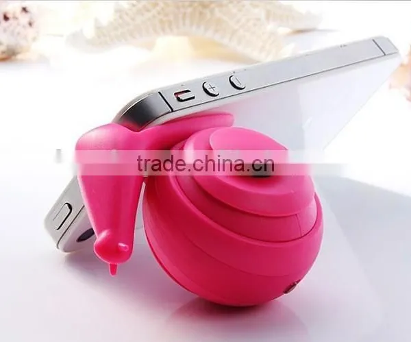 2015 New Arrival Best Present Gift Mini Speaker Snail Shape Mini Speaker Which Could Be Stand For Mobile Phones photo-4