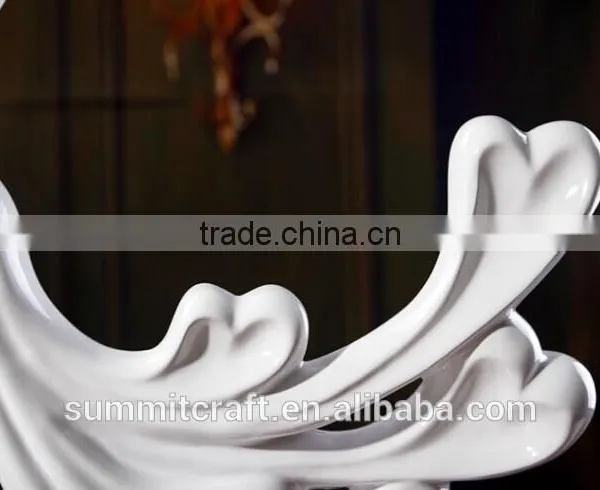Wedding Gift Imitation Ceramic Unpainted Resin Figurines photo-3