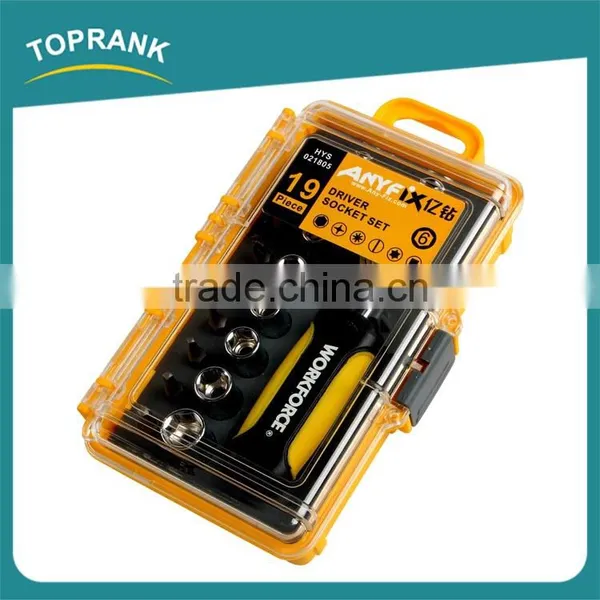 19pcs Driver Socket Set, Small Ratchet Socket Tool Set photo-2