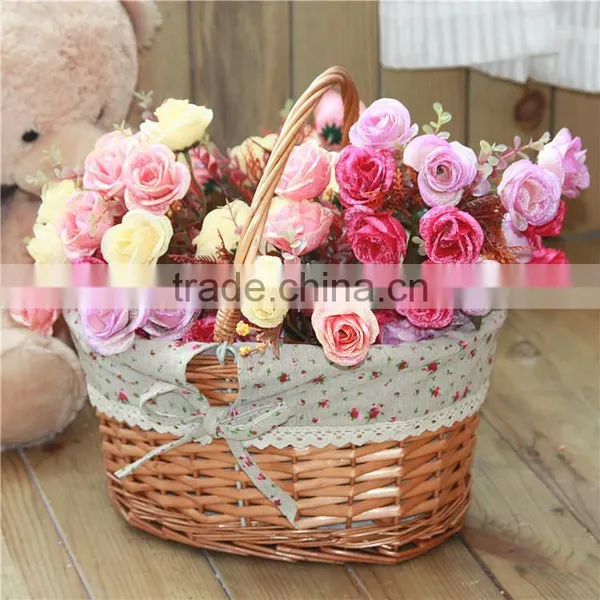 Wholesale Handmade ECO-friendly Home and Garden Decoration Flower Basket photo-2