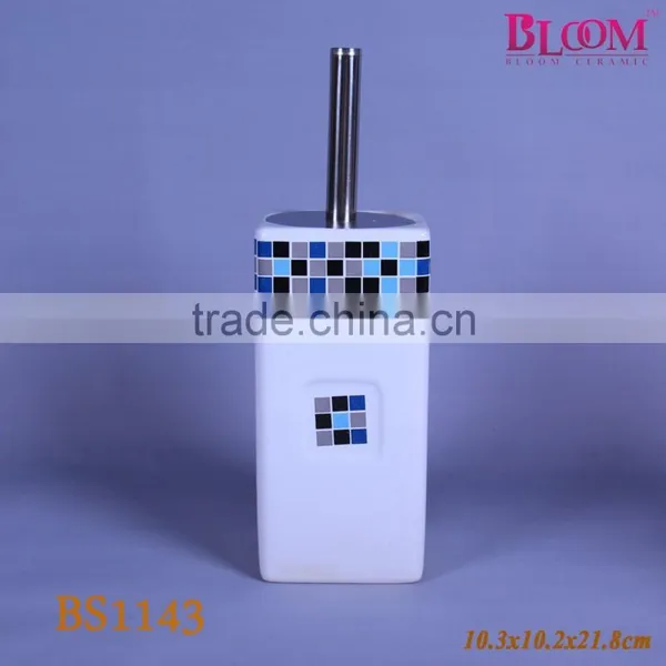 Customized Ceramic Toilet Brush Holder photo-3