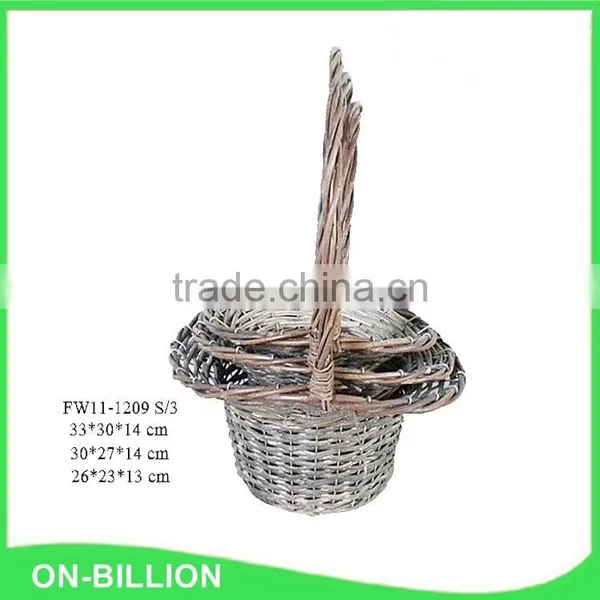 Natural Wicker Hat Basket photo-4