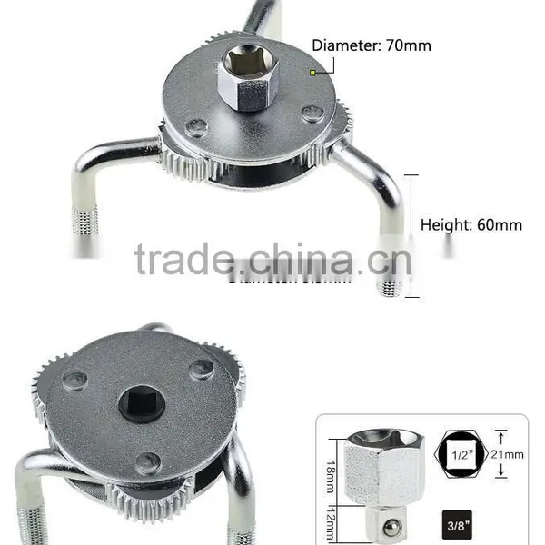 Different Types of Flare Nut Wrench Set Teng Torque Wrench 3 Leg Adjustable Oil Filter Wrench photo-2