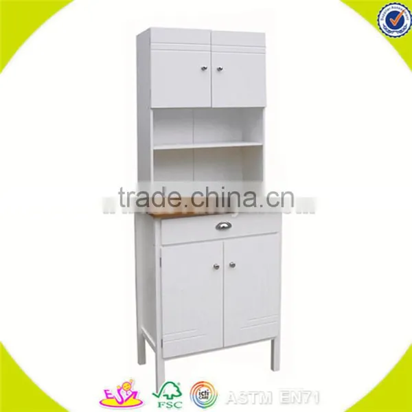 Wholesale Top Quality Kids Wooden White Cabinet Superb Baby Wooden Storage W08D025 photo-4