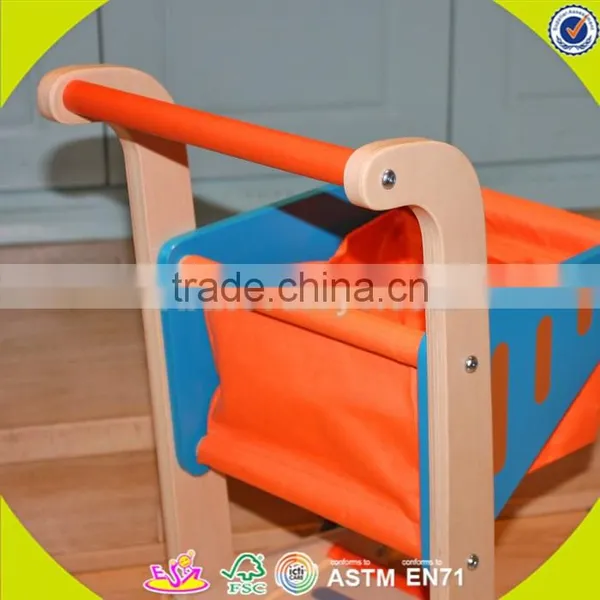 Wholesale Cheap Children Wooden Push Toy Shopping Cart Funny Kids Wooden Toy Shopping Cart W16E016-S photo-4