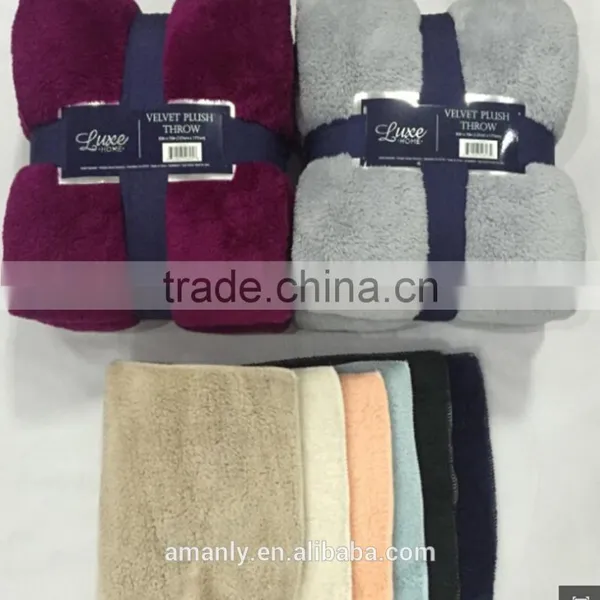 Super Soft Long Hair Coral Fleece Blanket 60*90" photo-3