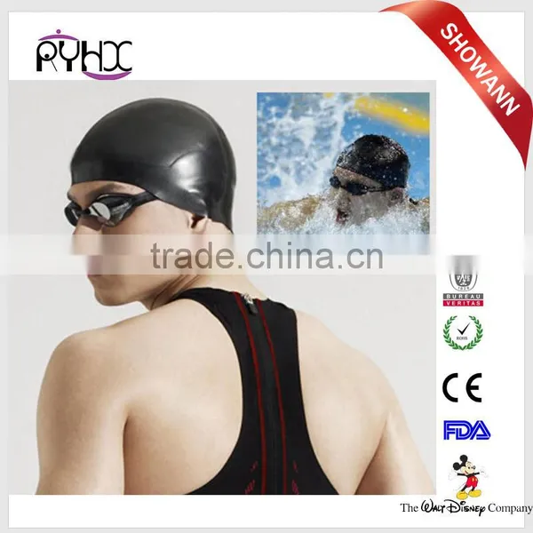Adult Customized Logo Swimming Pool Silicone Latex Swim Cap