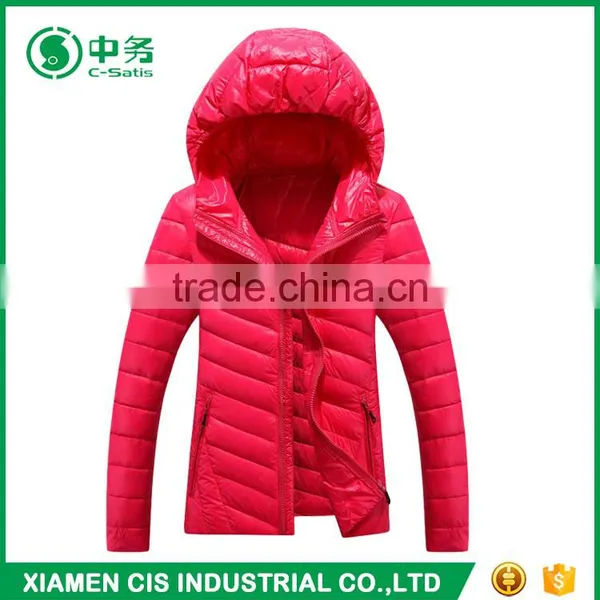 Fashionable Multi Color Slim Women Winter Down Puffer Jacket photo-4