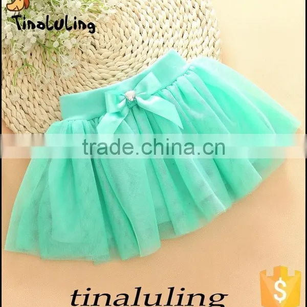 Wholesale Lilac Tutus Children Mini Skirts Tulle Pettiskirts for Girls photo-3