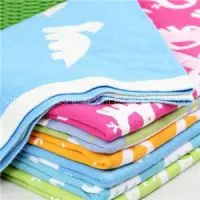 100% Cotton Custom Design Baby Blanket Knitted Throw