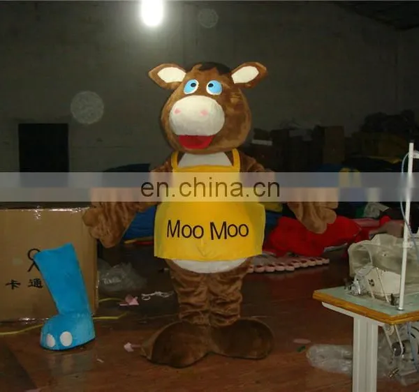 2016 Funny and Happy Adult Milk Cow Mascot Costume photo-3