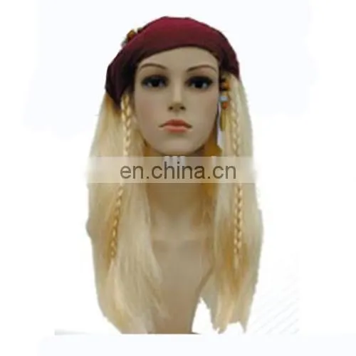 MCW-0373 Party Masquerade Synthetic Long Women Hot Straight Blond Pirate Wig