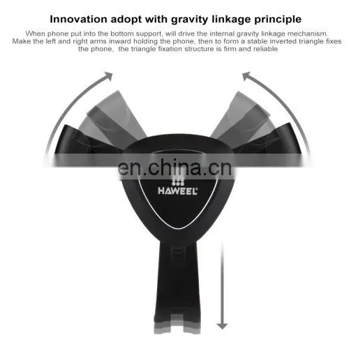 HAWEEL Triangle Design Universal Car Air Vent Phone Holder Mount for Huawei and Other Brands photo-2