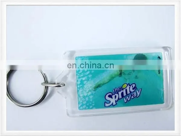 Oval Shape Custom Card Inserted Acrylic Keychain photo-3