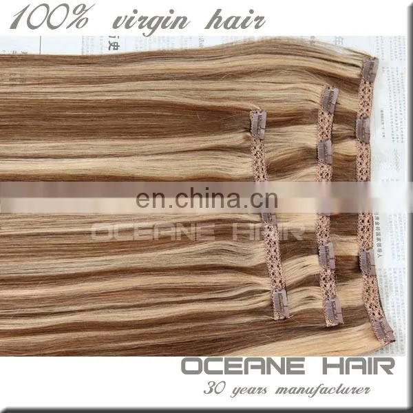 TOP Quality Piano Color Lace Clip in Hair Extension photo-2