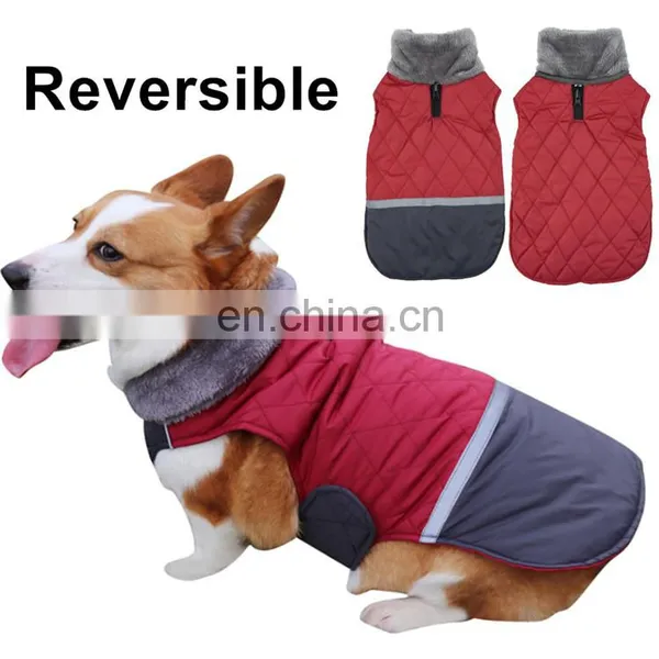 2020 Best Selling Pet Autumn and Winter Big Hairy Collar Double Face Waterproof Clothes photo-4