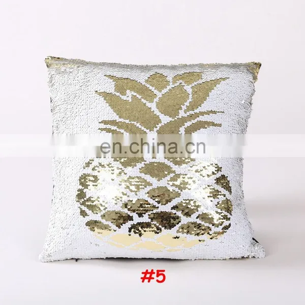 Magic Pillow Case Home Double Color Glitter Sequins Throw Pillow Case Bling Decor 6colors photo-6