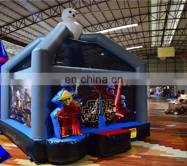 Wars Theme Kids Inflatable Dark Castle Fun Jumping City for Sale photo-3