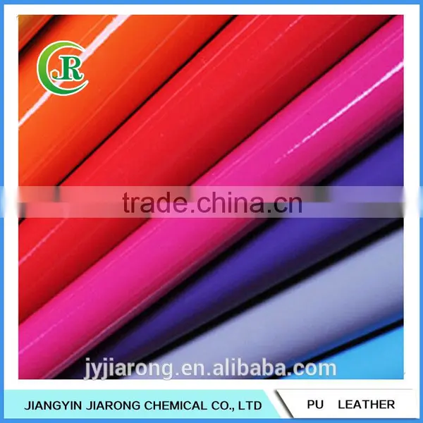 Patent Surface PU Shoe Leather Price Per Meter photo-2