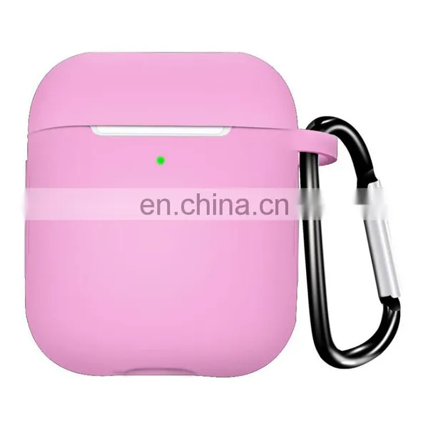 Silicone Protective Case for Airpods 1/2 Wireless Earbuds Case for Airpods Apple Airpods Cover Case With Hook photo-5