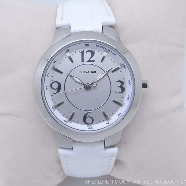 Stainless Steel Women Watches Water Resistance Genuine Leather Quartz Lady Watch photo-5
