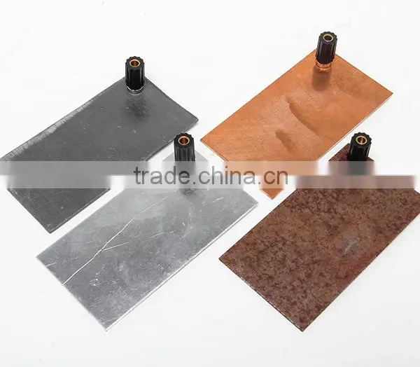 Metal Electrode Slice 4 Pcs Copper Iron Aluminum Ferric Oxide Electrodes 10 x 5. 3 cm photo-2