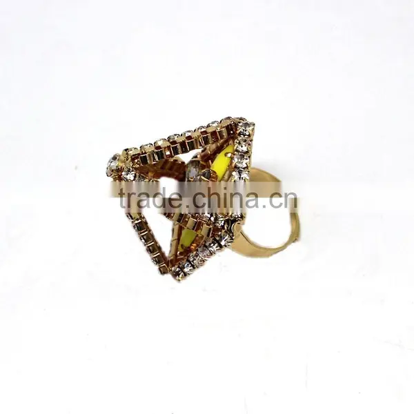 2015 Fashion 3D Hollow Diamond Ring Fashion Design Party Style Ring, Diamond Ring photo-3