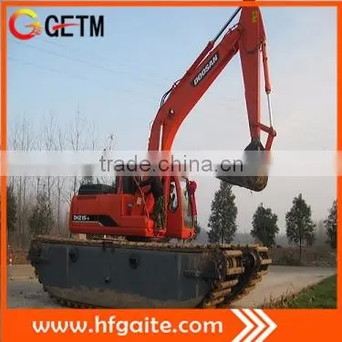 Pontoons of Amphibious Excavator Supplied by China Factory With Side Pontoons Spuds Max 5m Working Depth photo-6