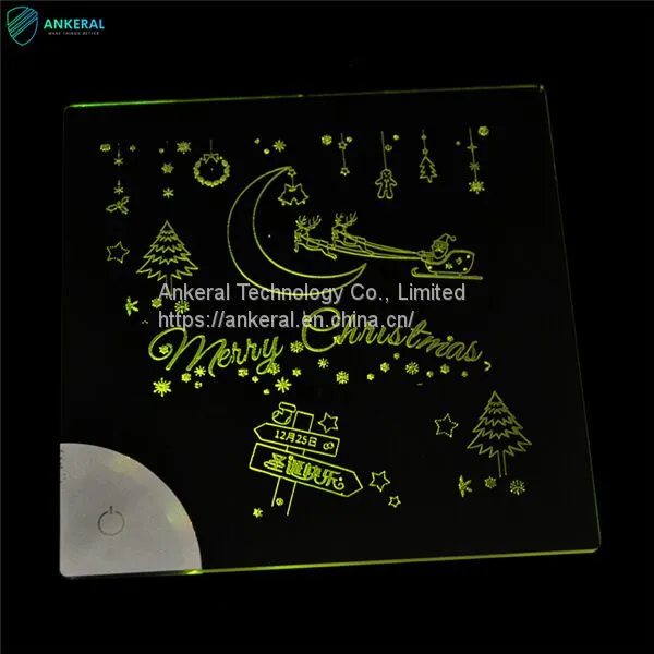 New Arrivals Laser Painting LED Christmas Glow Gift Cards Best Promotional Gifts for Kids photo-3